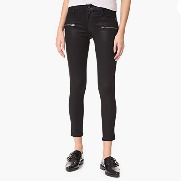 James jeans  twiggy ankle zip oil slicked size 28 - Picture 3 of 14